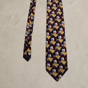 Vintage 80s Sanucci Italy 100% Silk Neck Tie